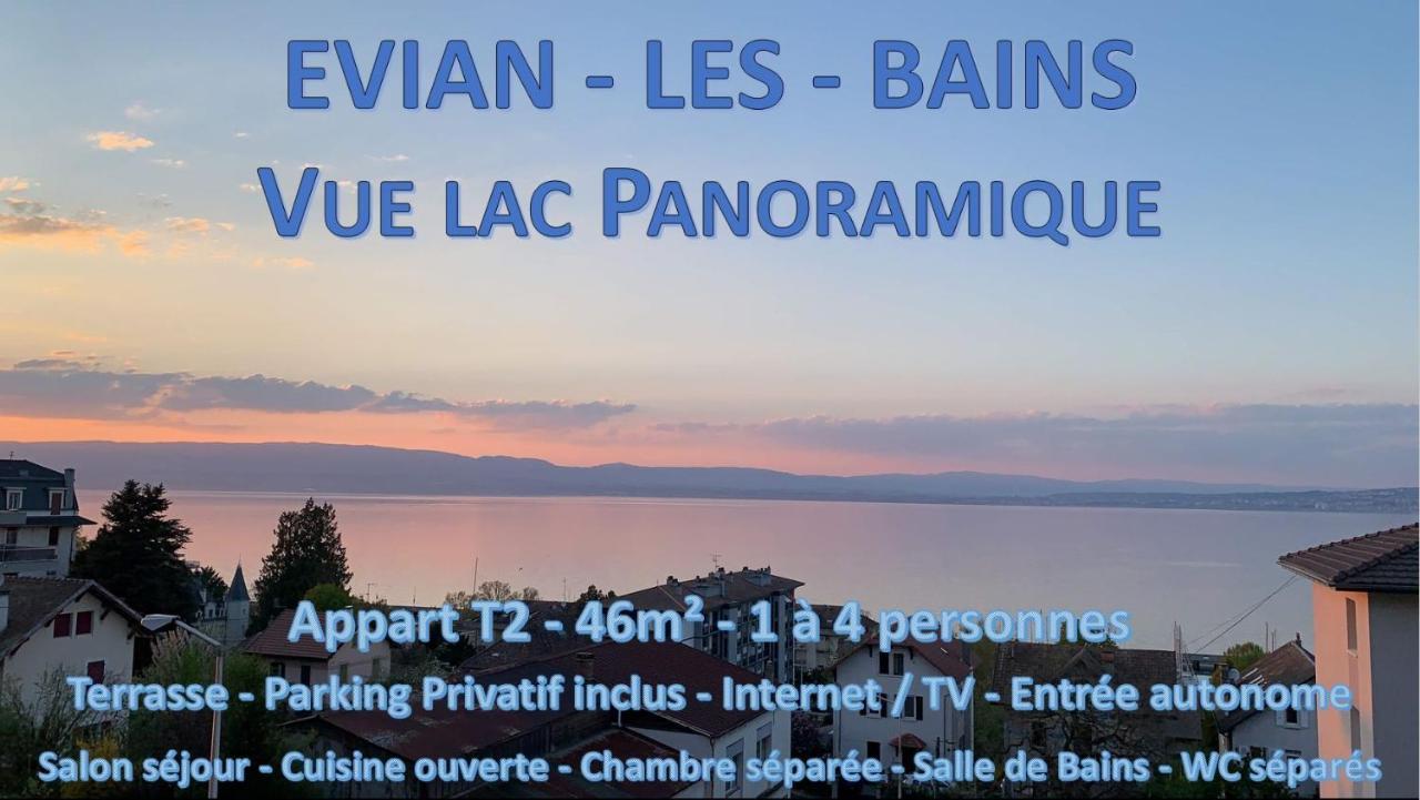Ferienwohnung Vue Lac Panoramique Évian-les-Bains Exterior foto